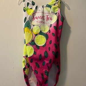 Sweet Tea Classic Lemon Print Leotard